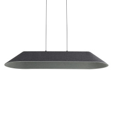 Golden 3133-LP43 FB-GY - Golden Lighting Faroe Integrated LED Island Light in Flecked Black/Grey